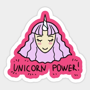 UNICORN POWER! Sticker